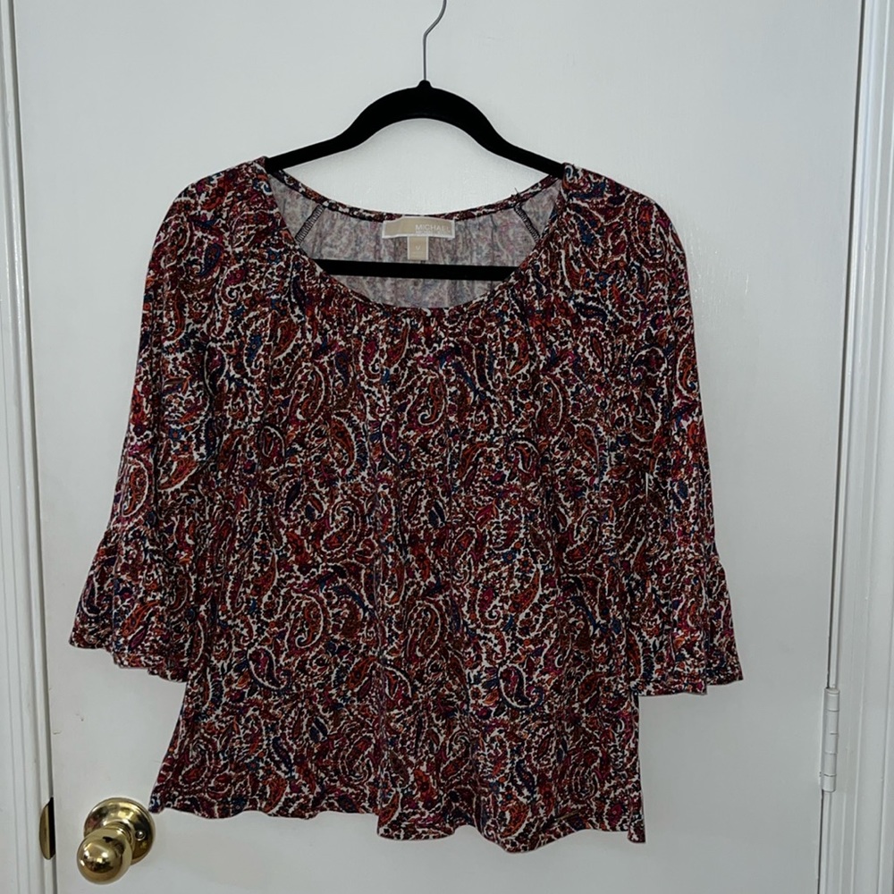 Mid sleeve cotton short multi pattern